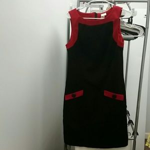 Red and black dress